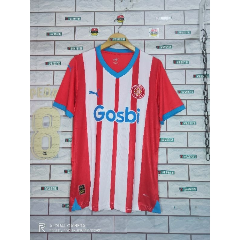jersey bola girona home 2023 2024 new season club medioker