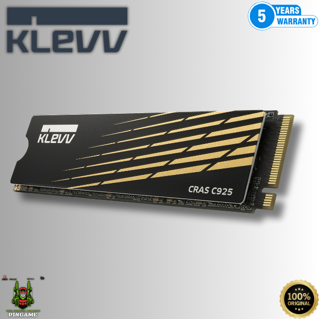 KLEVV CRAS C925 SSD M.2 2280 NVMe PCIe Gen4 x4 dengan Heatsink