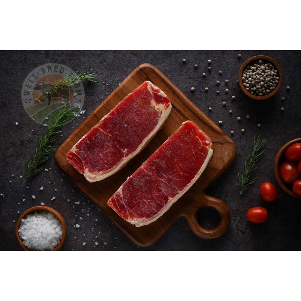 

RB AUS Premium Striploin Beef Steak A2 MBS3 Grade A Striploin AUS Prime Sapi 1 KG GOLD