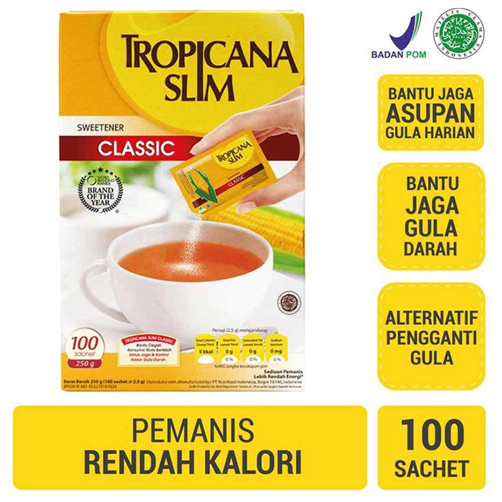 

Tropicana Slim Sweetener Low Calori 100X2.5g