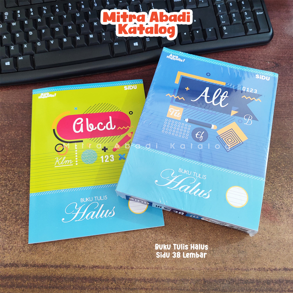 

(1 PCS) BUKU TULIS HALUS SIDU / 38 LEMBAR MOTIF RANDOM GARIS 3 BUKU ANAK SEKOLAH TULISAN LATIN ALAT TULIS KEBUTUHAN SEKOLAH KAMPUS KANTOR TOKO STATIONERY / MITRA ABADI KATALOG JOGJA