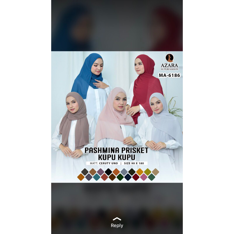 Jilbab Pasmina Plisket