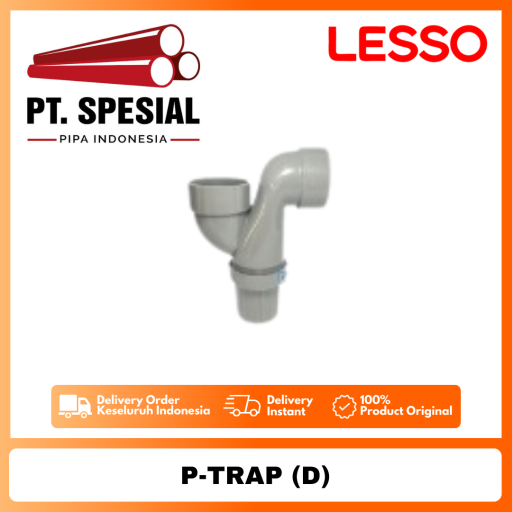 P-Trap 2 Inch PVC D Lesso / P Trap 2 Inch / P-Trap D Lesso / P Trap - 10