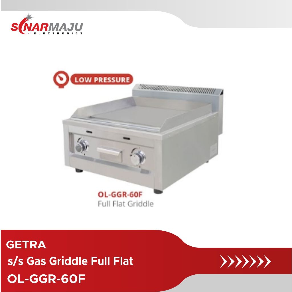 GAS GRIDDLE GRILL GETRA OL-GGR-60F