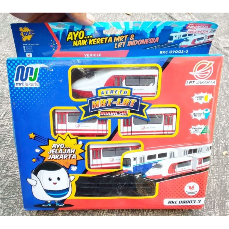Mainan Kereta MRT - LRT Pakai Baterai