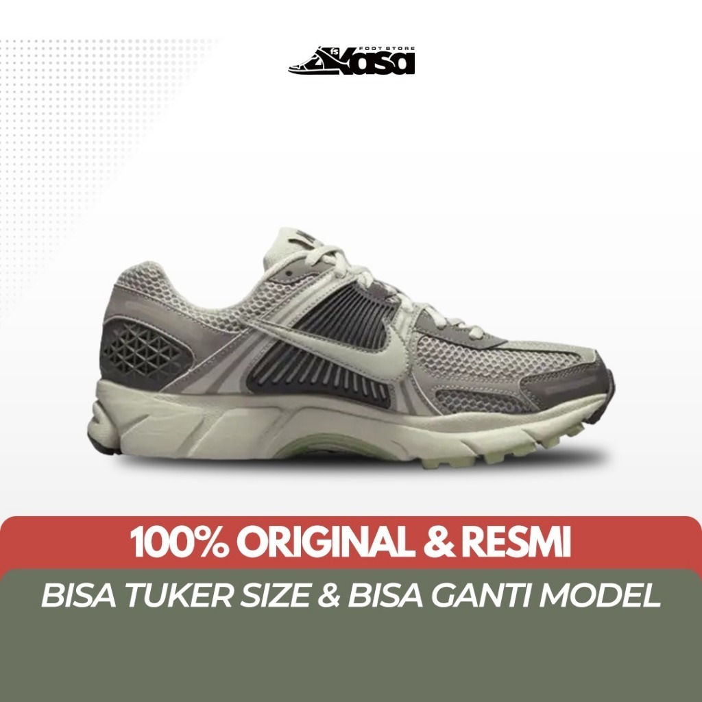 Sepatu Lari Wanita Nike Zoom Vomero 5 Cobblestone and Flat Pewter