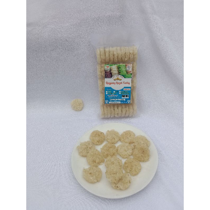 

Cumbuy Rengginang Mentah Mini Original bawang 230gr isi 50