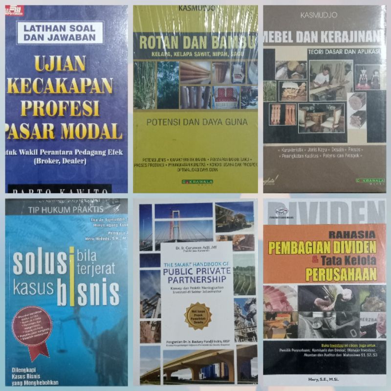 Buku Bisnis dan Kewirausahaan Ujian kecakapan profesi pasar modal,rotan dan bambu,mebel dan kerajina