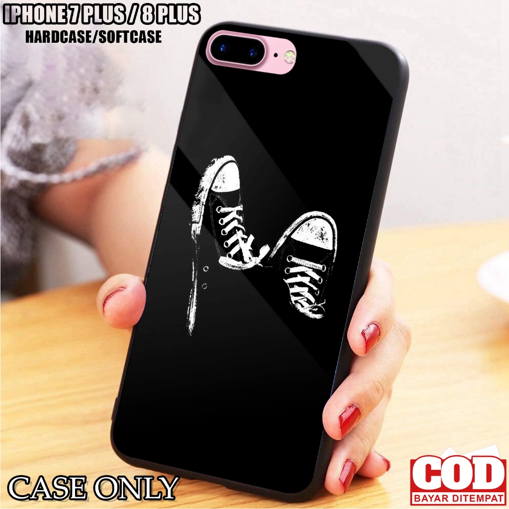 Case IPHONE 7 PLUS / IPHONE 8 PLUS - Casing IPHONE 7 PLUS / IPHONE 8 PLUS [ HITAM ] Silikon - Kesing