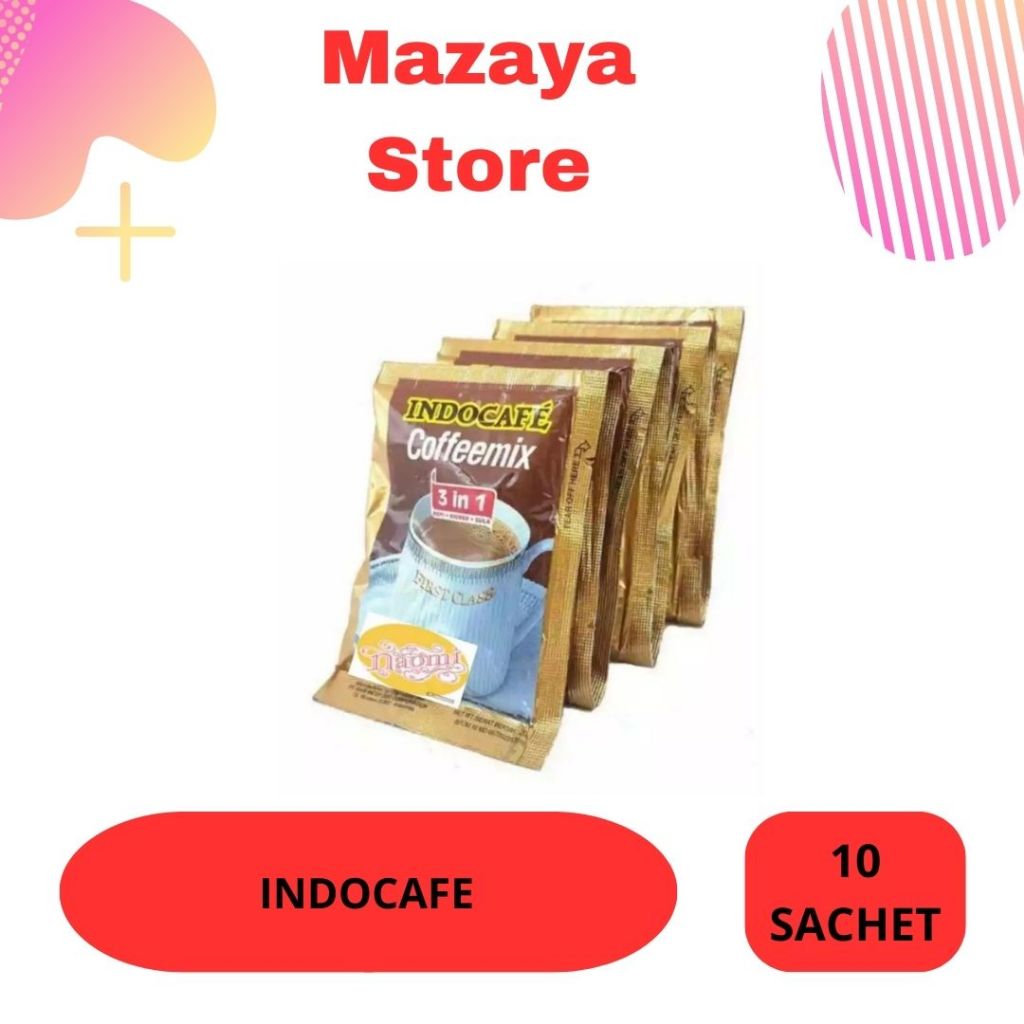 

*MAZAYA STORE* INDOCAFE 10 SACHET || INDOCAFE COFFEMIX || KOPI INSTAN