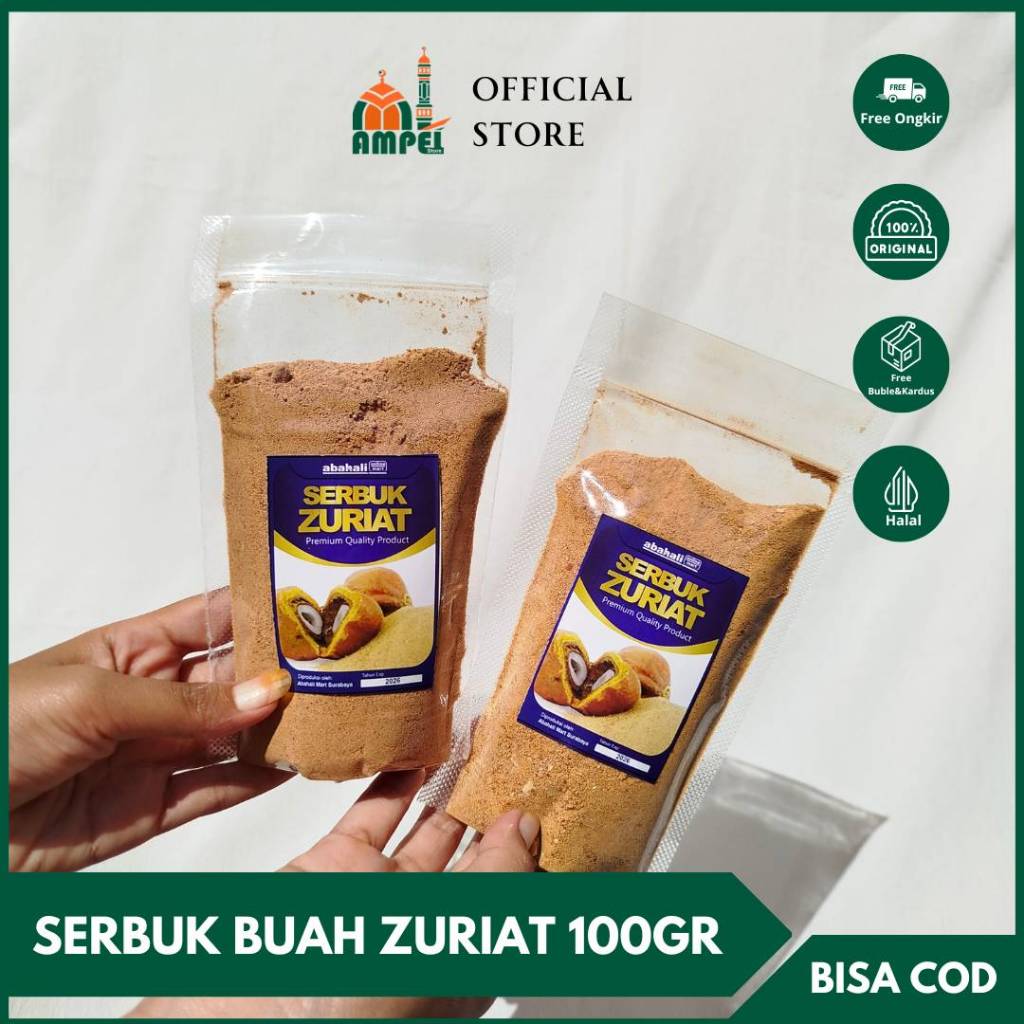 

Serbuk Doum Buah Zuriat Mesir 100gr Pouch Aman Steril Untuk Suplemen Kesuburan Pria dan Wanita