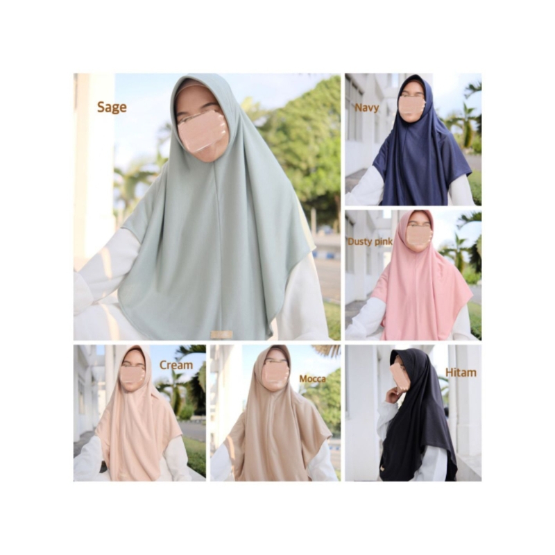 Hayya Bergo/Jilbab Bergo/Jilbab Bergo Nilam/Jilbab Instan/Jilbab Instan Kekinian