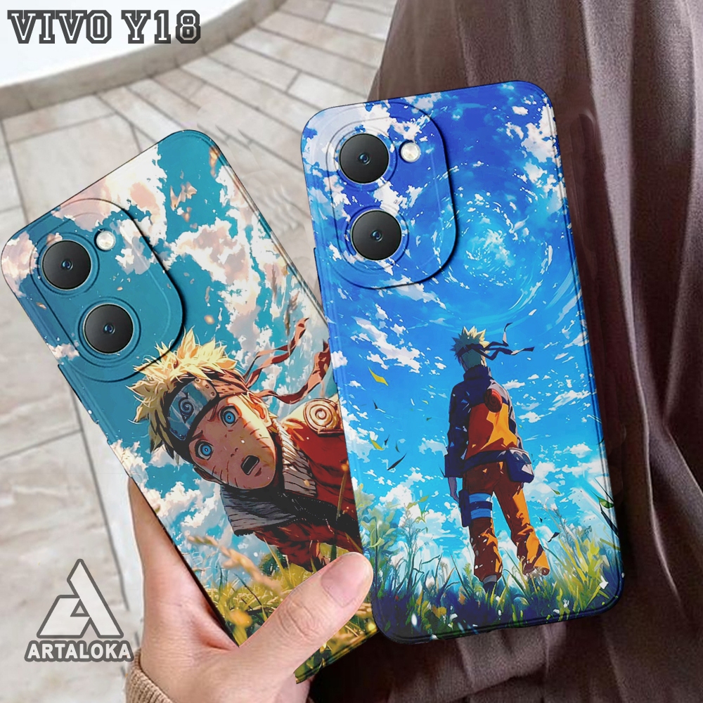 Softcase Hp VIVO Y18 2024/Y03/Y12/Y12S/Y28/Y21S/Y33S Motif Anime Trendy Kekinian - Case Hp - Case Vi