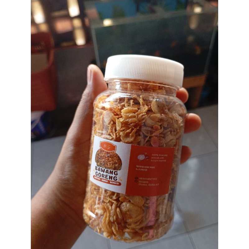 

bawang goreng asli kemasan toples 90g