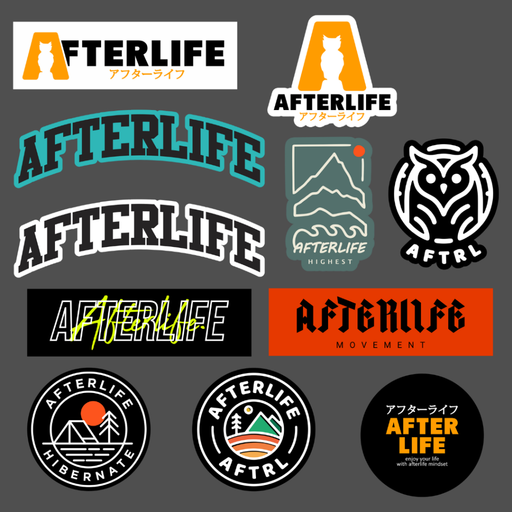 

AFTERLIFE - Sticker pack - 11 pcs New Variation