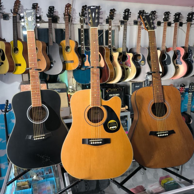 Gitar akustik tanam besi bonus lengkap