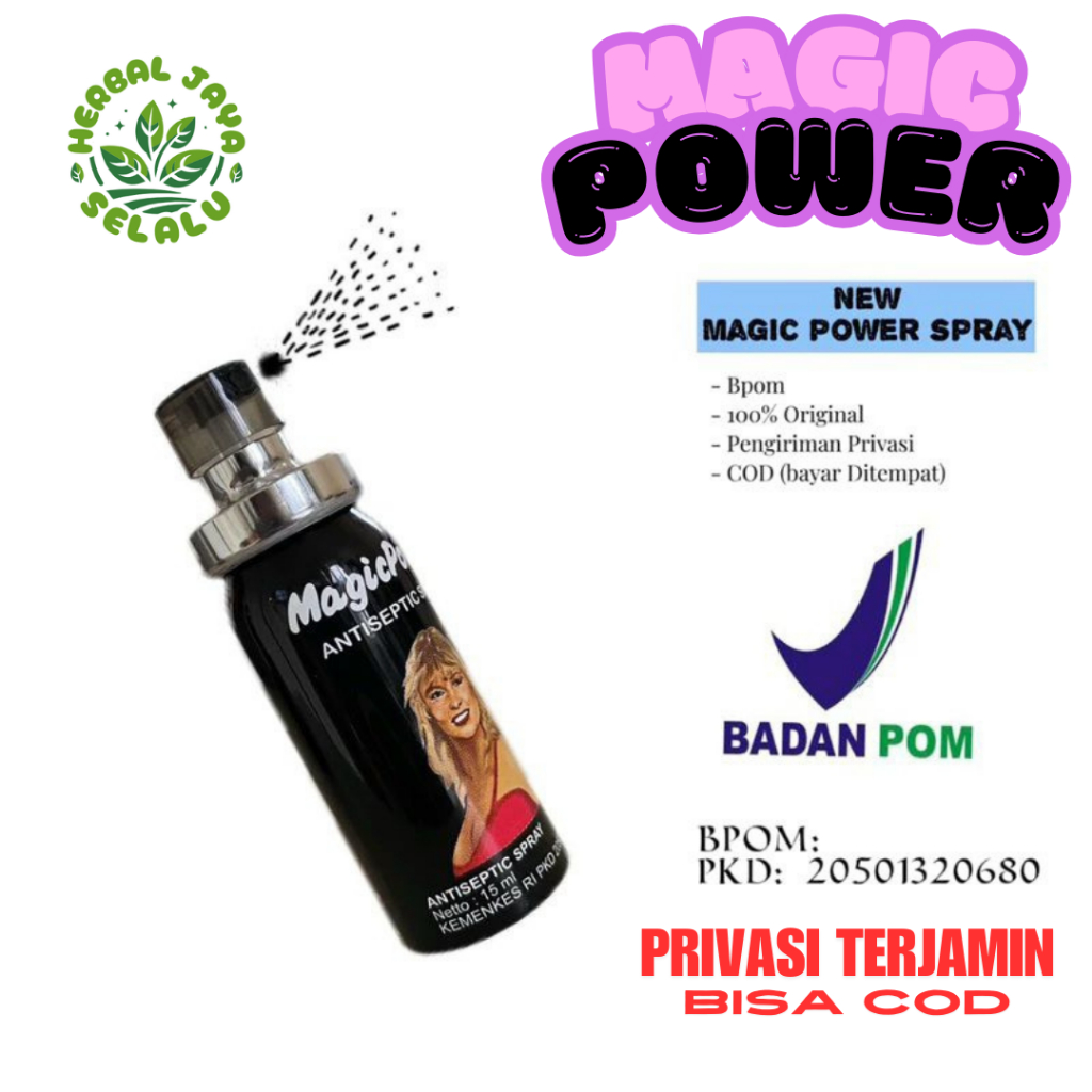 (PRIVASI AMAN) Magic Power Spray Semprot Tahan Lama Original Obat Kuat Pria Spray | Tisu Magic