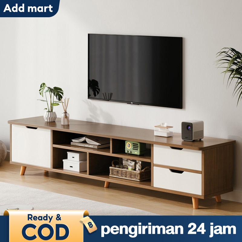 Lemari TV Kabinet TV Apartemen Kecil Kombinasi Meja Kopi Sederhana Modern Kamar Tidur Kabinet Lantai