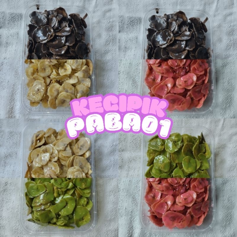 

Mix Rasa Keripik Pisang Coklat Lumer - Box 500ml Rasa Coklat Matcha Strawberry Tiramisu