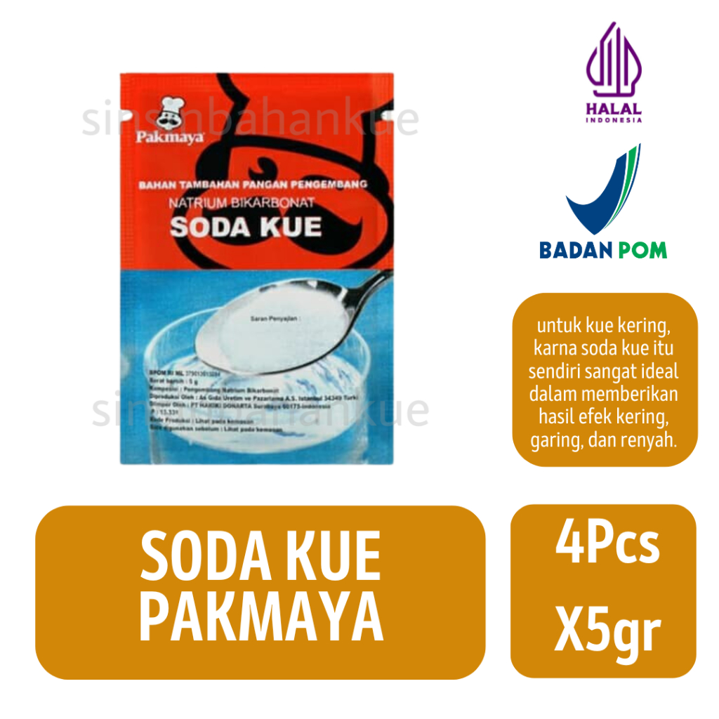 

BAKING SODA | SODA KUE PAKMAYA [4X5 GR]