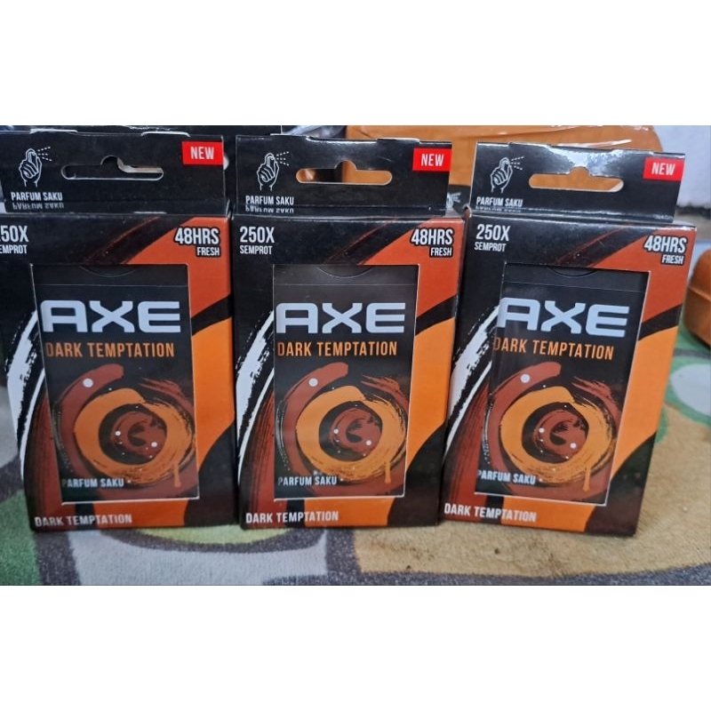 Axe pocket fragrance perfume dark temptation/black