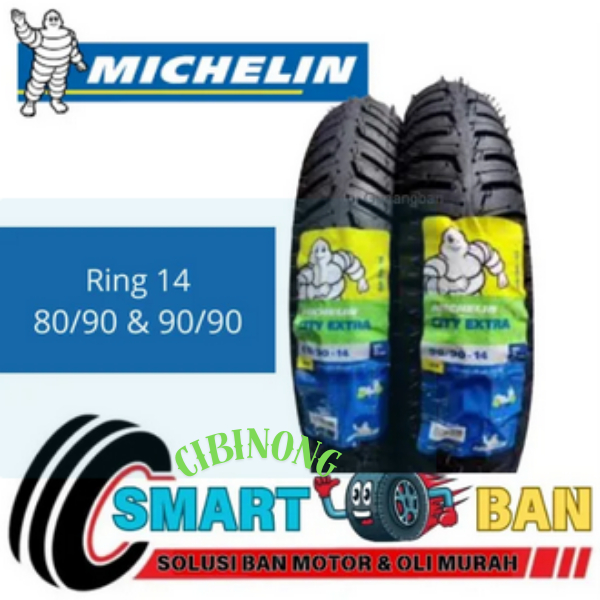 Ban Michelin City Extra Depan Belakang Motor Beat Ring 14
