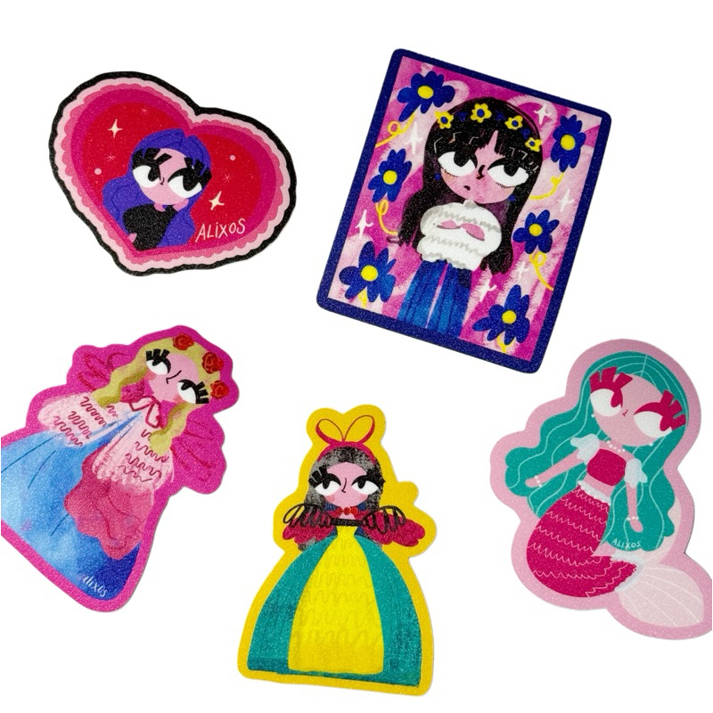 

Diecut Glitter Stickers by Alixos Vinyl Waterproof (May/June 24)