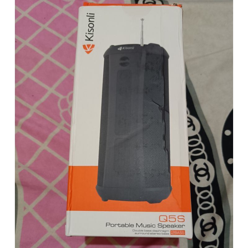 Speaker Bluetooth KISONLI Q5S DUAL BASS RADIATOR SUPER NENDANG Garansi