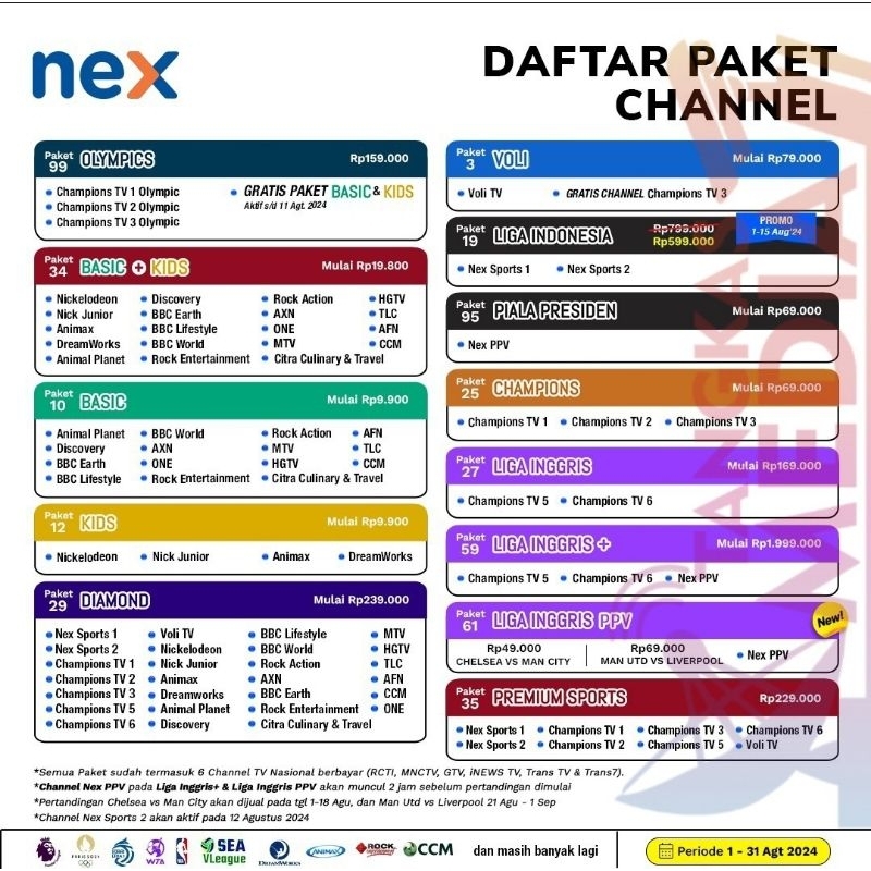 Nex Parabola Paket Bulanan ORIGINAL