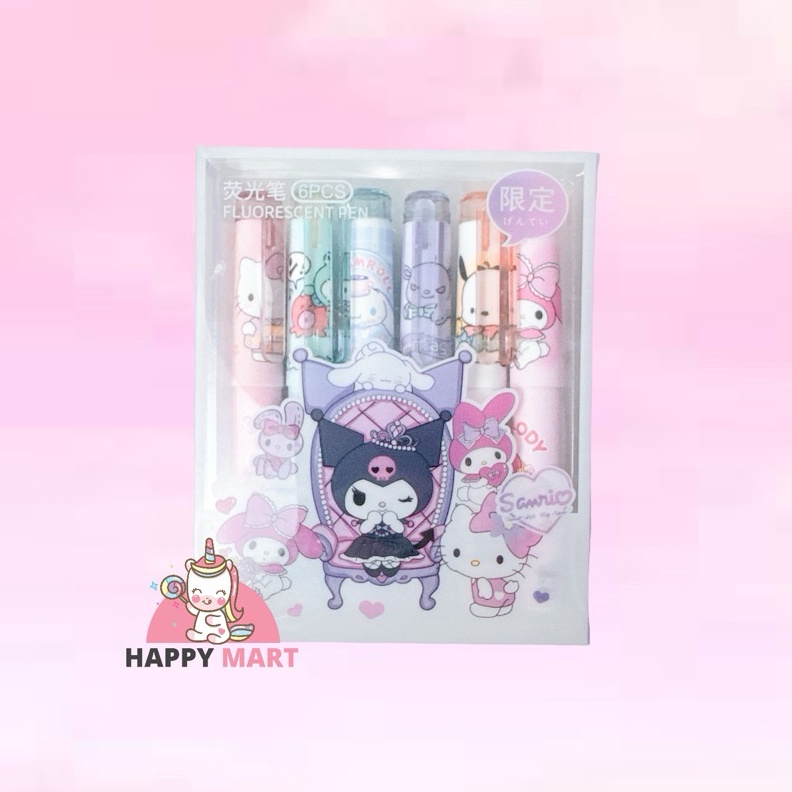 

KODE J74X Stabilo highlighters motif sanrio GEN 2 kuromi melody cinnamoroll