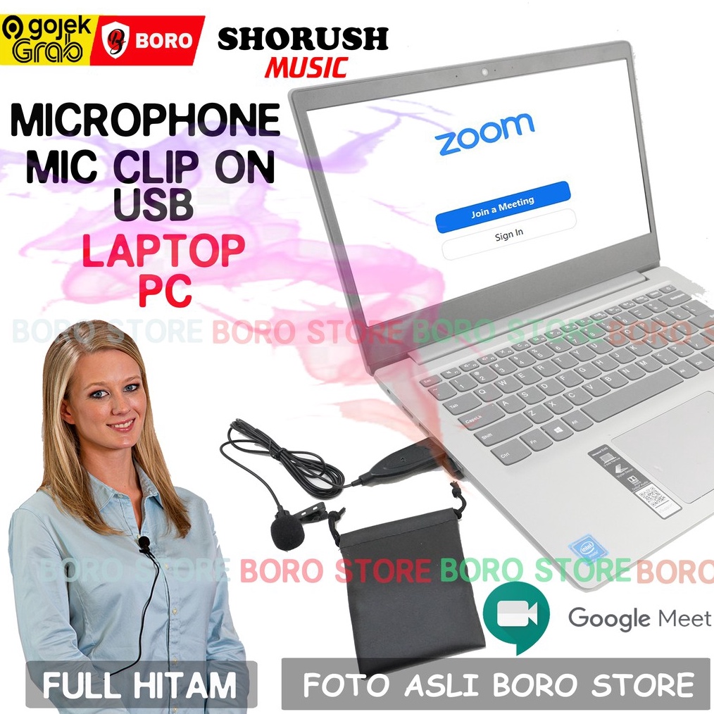 Shorush Microphone HDL 2 Mixer 65mm For MC Wedding Zoom Meeting Recording Streaming Gaming Conferenc