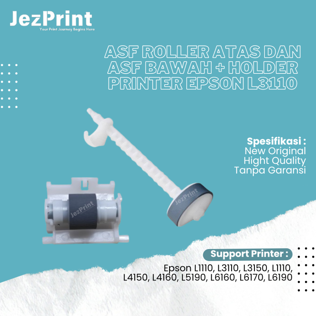 ASF Roller Atas Bawah Epson L1110 L3210 L3110 L3150 Printer L4150 original asf roller plus holder