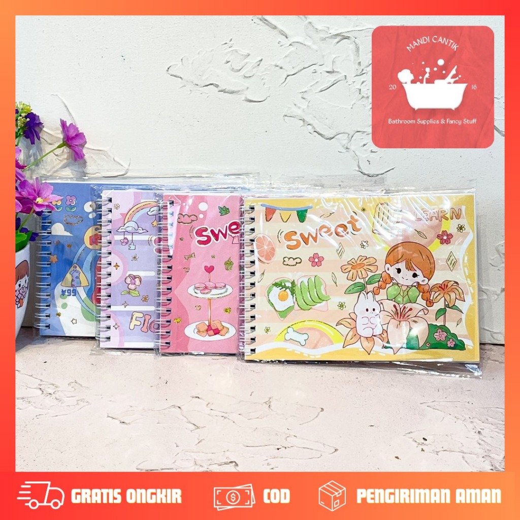 

Buku sticker Anti Air isi 20 lembar Senmu Book Kreativitas Aesthetic Food Story waterproof kartun anak lucu kado unikSet Diary Jurnal