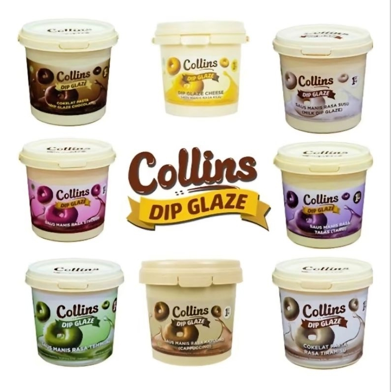 

Collins Dip Glaze 1Kg/Glaze donat 1kg/ Saus donat