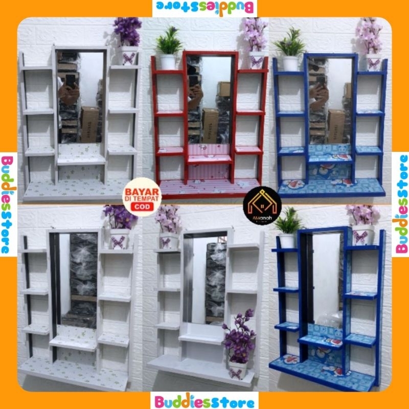 RAK KOSMETIK GANTUNG JUMBO 2 TIANG - RAK HIAS TOLET