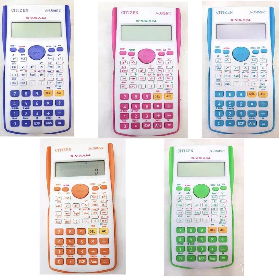 

KODE D77I Kalkulator Sekolah Scientificilmiah Citizen Fx35 Warna fx 35 MS