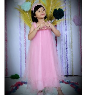 (DRESS HILWAH )DRESS TILE LEMBUT--DRESS TUTU GELOMBANG CINTA--PAKAIAN PESTA ANAK TERMURAH --GAUN PER