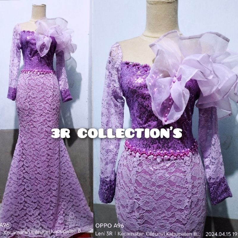 gaun singer ungu lilac