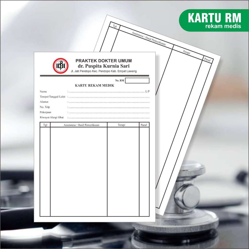 

Kartu Rekam Medis / Kartu RM