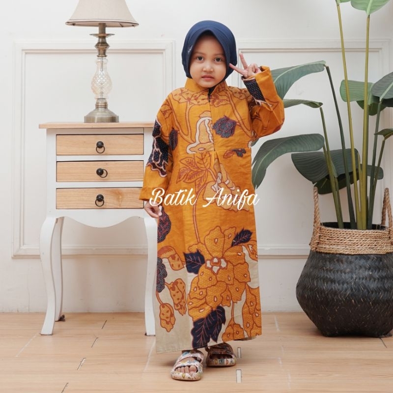 BEST SELLER GAMIS BATIK ANAK PEREMPUAN BAJU BATIK GAMIS ANAK TERBARU BAJU GAMIS BATIK ANAK