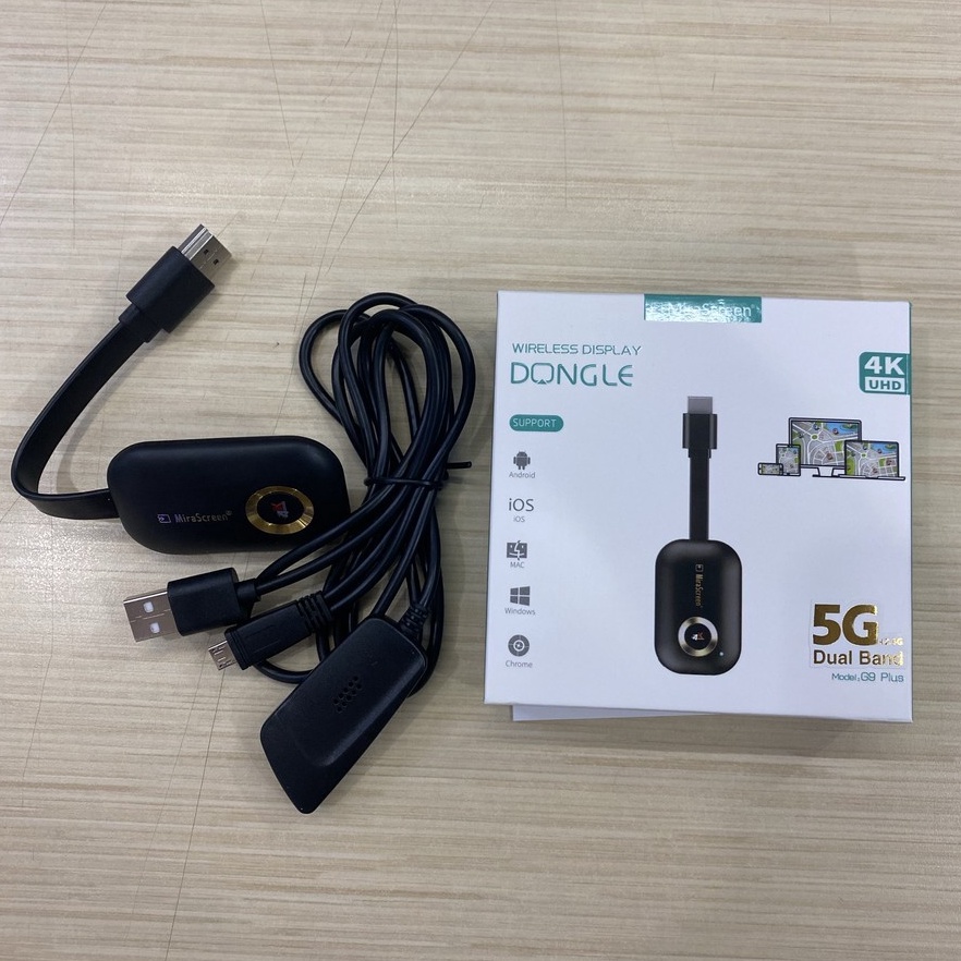 Anycast Wireless Hdmi Dongle 5G24G MiraScreen G9 Plus 4K Dual Band a E7P2