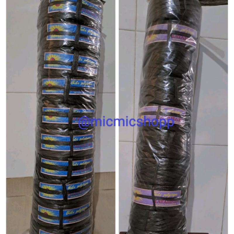 

Tali Plastik Rafia Cap Matahari 200 gram dan 400 gram (per batang / 10 gulung)