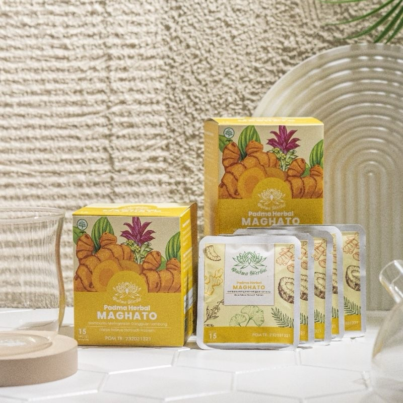 

Padma Herbal Maghato Sachet Jamu Herbal Maag Asam Lambung