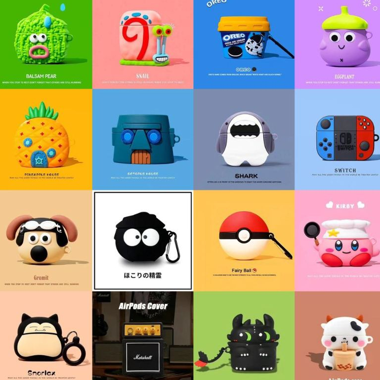 Casing Airpod Anime KUROMI MELODY STARWARS cartoon shinchan lucu airpod 1 2 3 pro