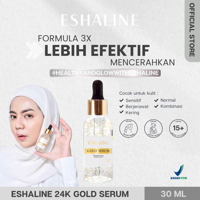 NEW FORMULA ESHLESKIN/ESHALINE 24K GOLD SERUM ( 30ML )