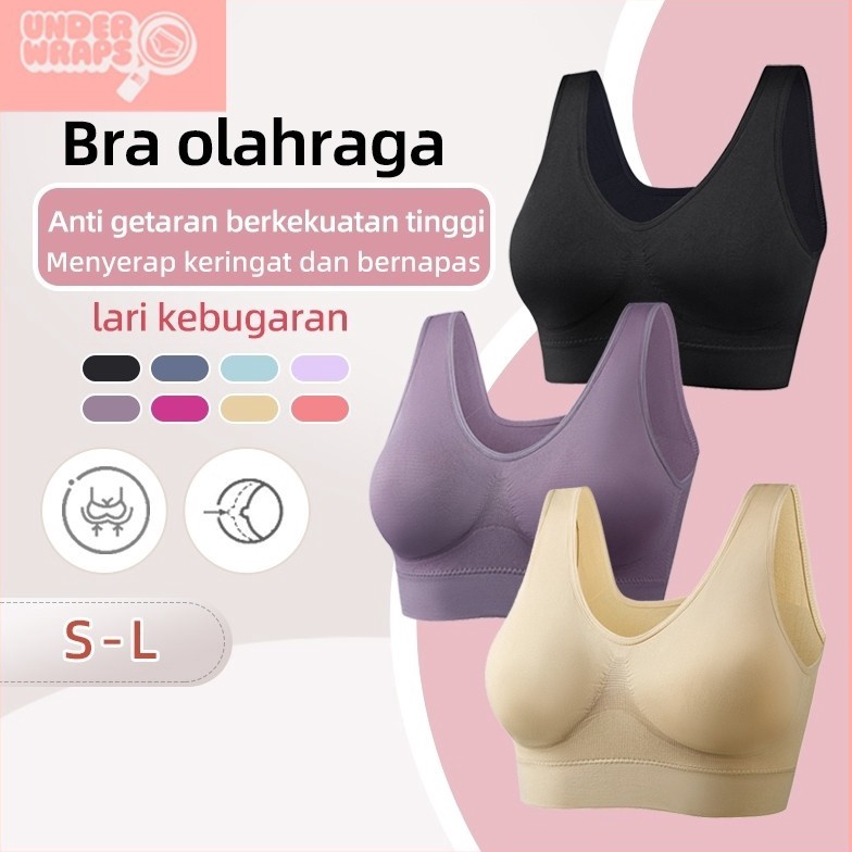 KODE A16Q ANGEL MOMMY Jumbo Push Up Sport Bra Busa Sport Bh Tanpa Kawat Bra Olahraga Wanita 811