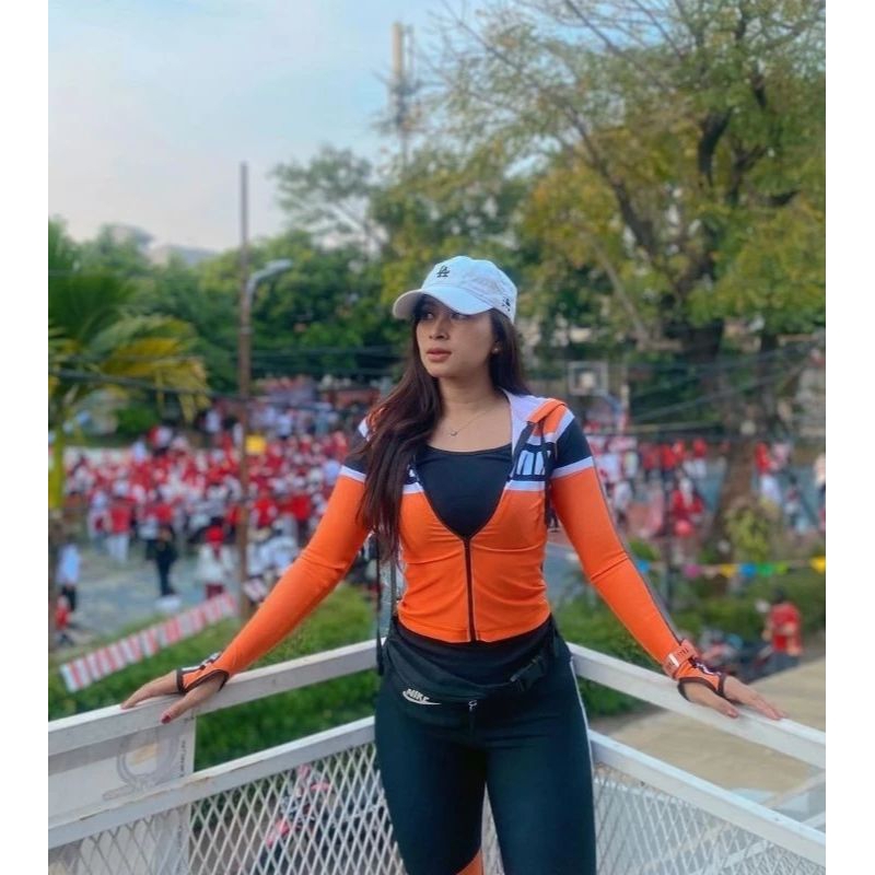 SET BAJU SENAM SXB SPORT JAKET CROP HODIE DAN LEGGING OLAHRAGA SENAM/ZUMBA/AEROBIK