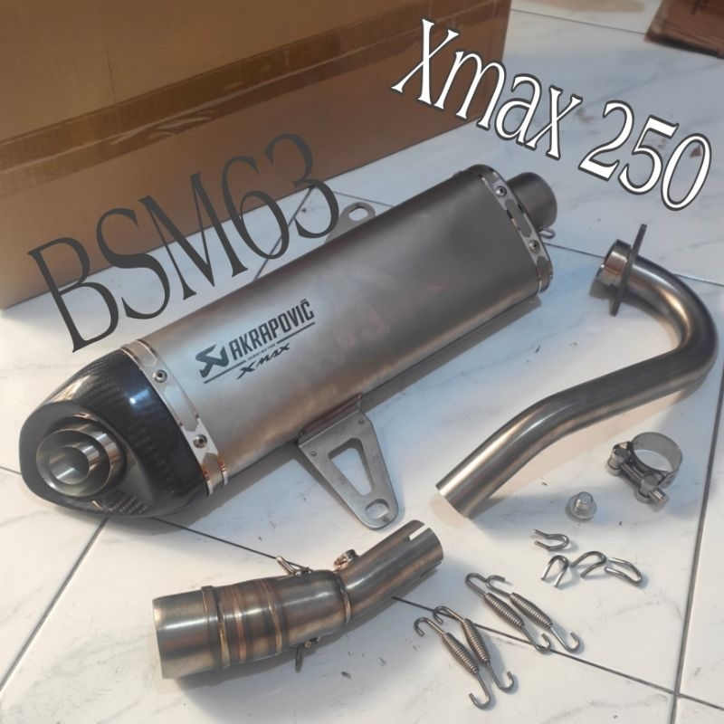 Knalpot Racing Akrapovic Xmax 250 new & Xmax 250 old / Knalpot Akrapovic Import Yamaha Xmax 250