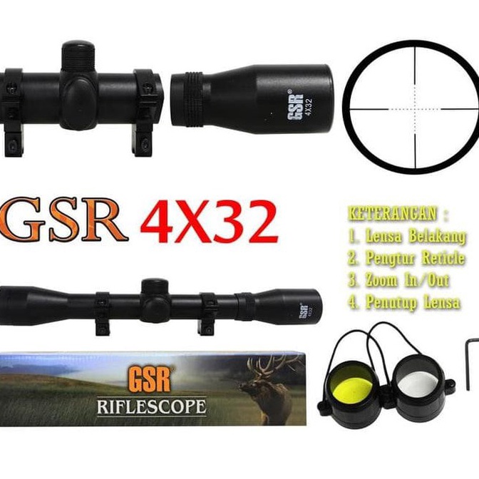 KODE B66K TELESKOP GSR 4X32 Murah