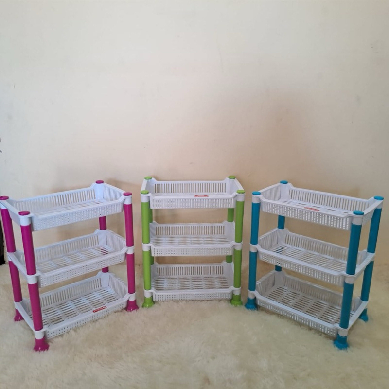 RAK SUSUN SUN FLOWER SUSUN 3 RAK SERBAGUNA PUTIH